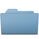 Open Folder Blue Icon 128x128 png